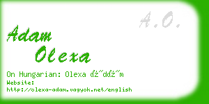 adam olexa business card